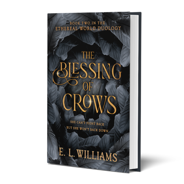 Book cover of 'The Blessing of Crows' by E.L. Williams on a white background